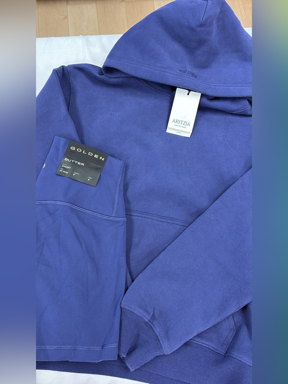 NWT aritzia harbour navy set